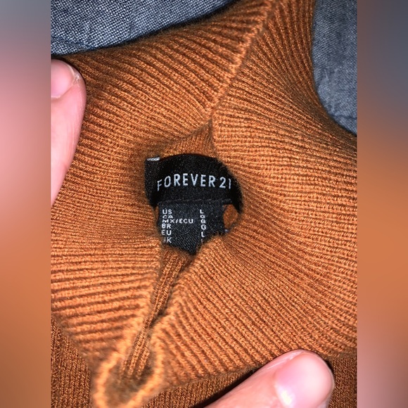 ❤️Final Price. Forever21 Rust Mockneck Split Sweater Dress - Picture 6 of 9